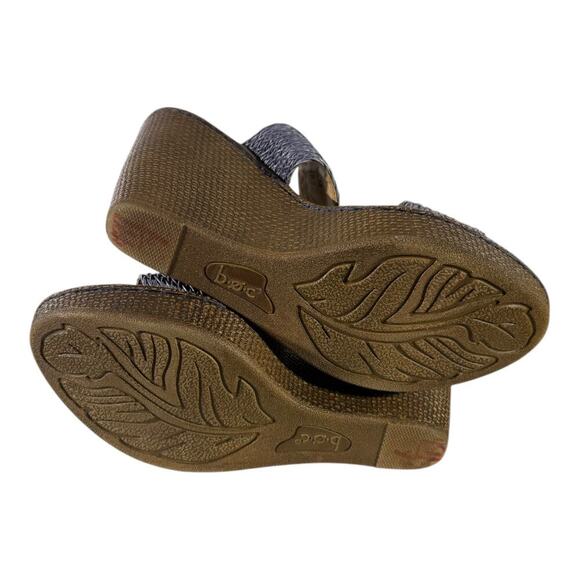 Born On Concept Women’s Wedge Espadrille Blue Brown Size 9 Sandals - Picture 8 of 8